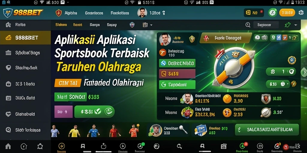 Tampilan menarik dari gameplay taruhan olahraga 988BET.