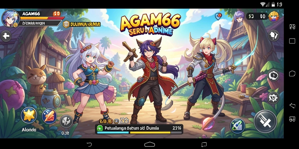Tampilan menarik dari gameplay AGAM66 dengan karakter Anime ikonik.