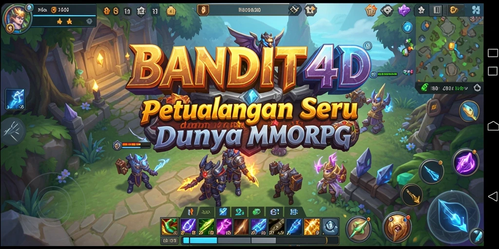 Tampilan gameplay mendebarkan dari BANDIT4D dalam dunia MMORPG.