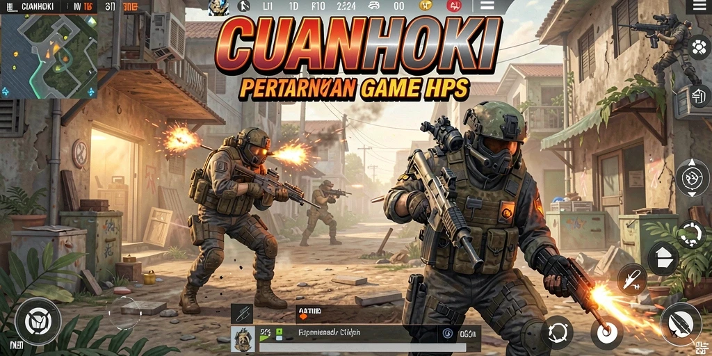 Gameplay CUANHOKI yang mendebarkan dengan pertempuran penuh aksi.