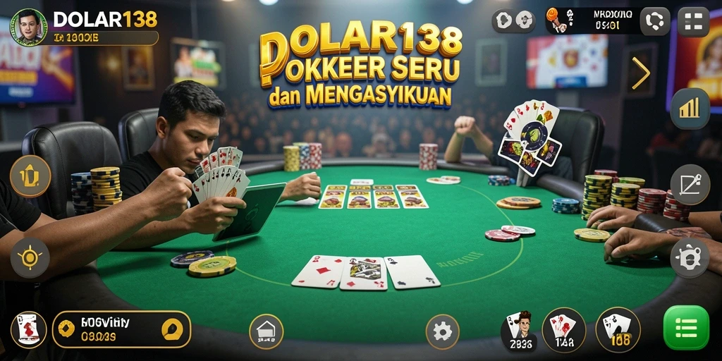 Tampilan screenshot gameplay DOLAR138 dengan pengalaman poker yang menegangkan.