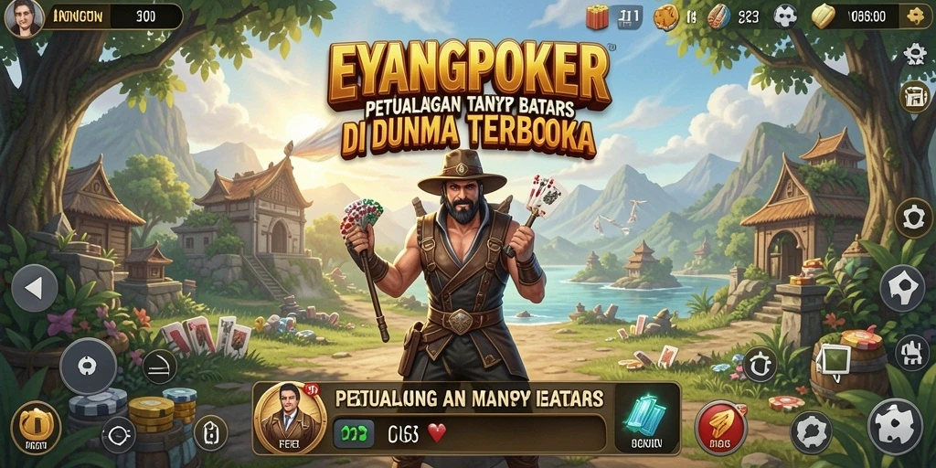 Tampilan gameplay seru di dunia terbuka EYANGPOKER.