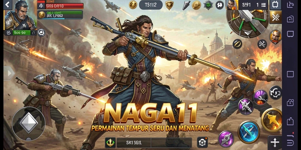 Tampilan menakjubkan dari aksi gameplay NAGA11 dalam mode TPS.