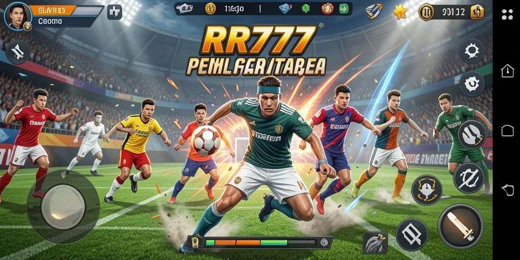 Screenshot utama RR777 menampilkan aksi seru dalam olahraga kompetitif.