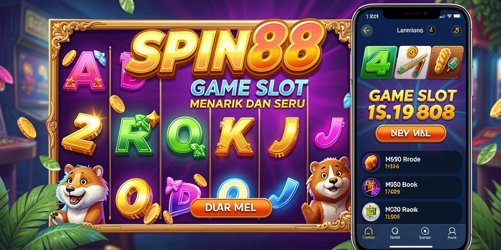 Tampilan permainan slot yang menarik dan interaktif di SPIN88.
